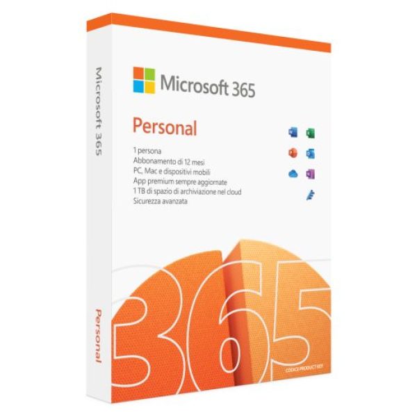 microsoft office 365 personal abbonamento 1 anno 12 mesi licenza license digital key