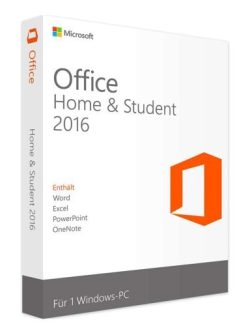 microsoft office 2016 home & student licenza license digital key